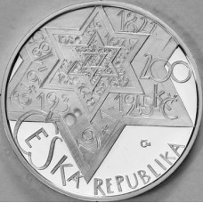 Stříbrná pamětní mince 200 Kč Jehuda Lów